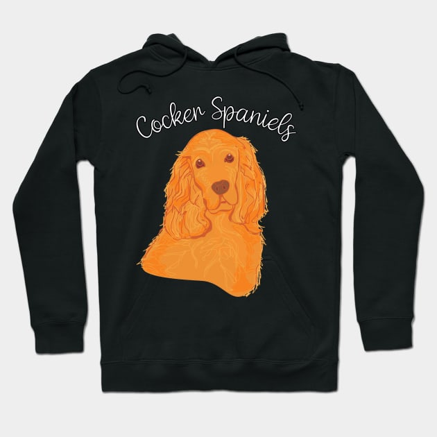 Snazzy Spaniel Styles Cocker's Couture, Urban Canine Tee Triumphs Hoodie by JocelynnBaxter